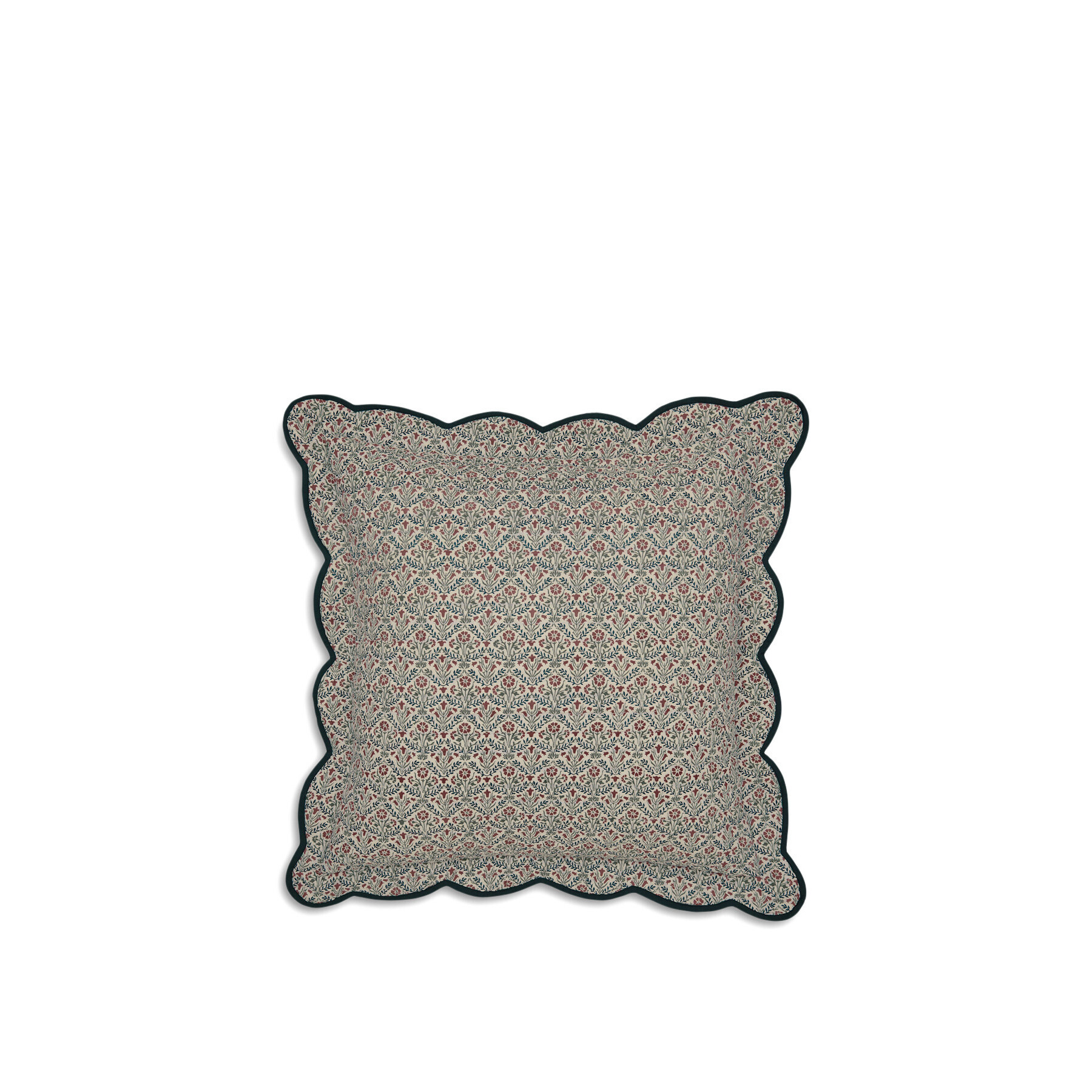 Morris & Co Brophy Embroidery Sham Pillow - Size Square Green - image 1