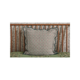 Morris & Co Brophy Embroidery Sham Pillow - Size Square Green - thumbnail 2