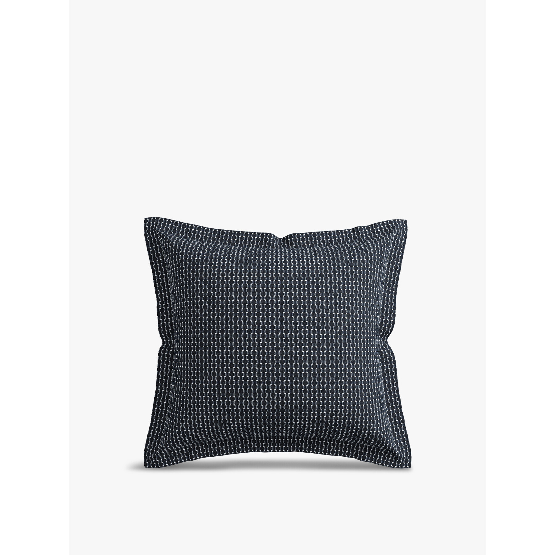 Bedeck of Belfast Aruni Textured Weave Square Oxford Pillowcase Blue - image 1