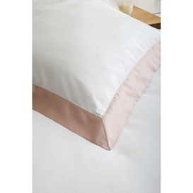 Fenwick at Home Tyne Egyptian Cotton Sateen Fitted Sheet - Size Double Pink - thumbnail 2