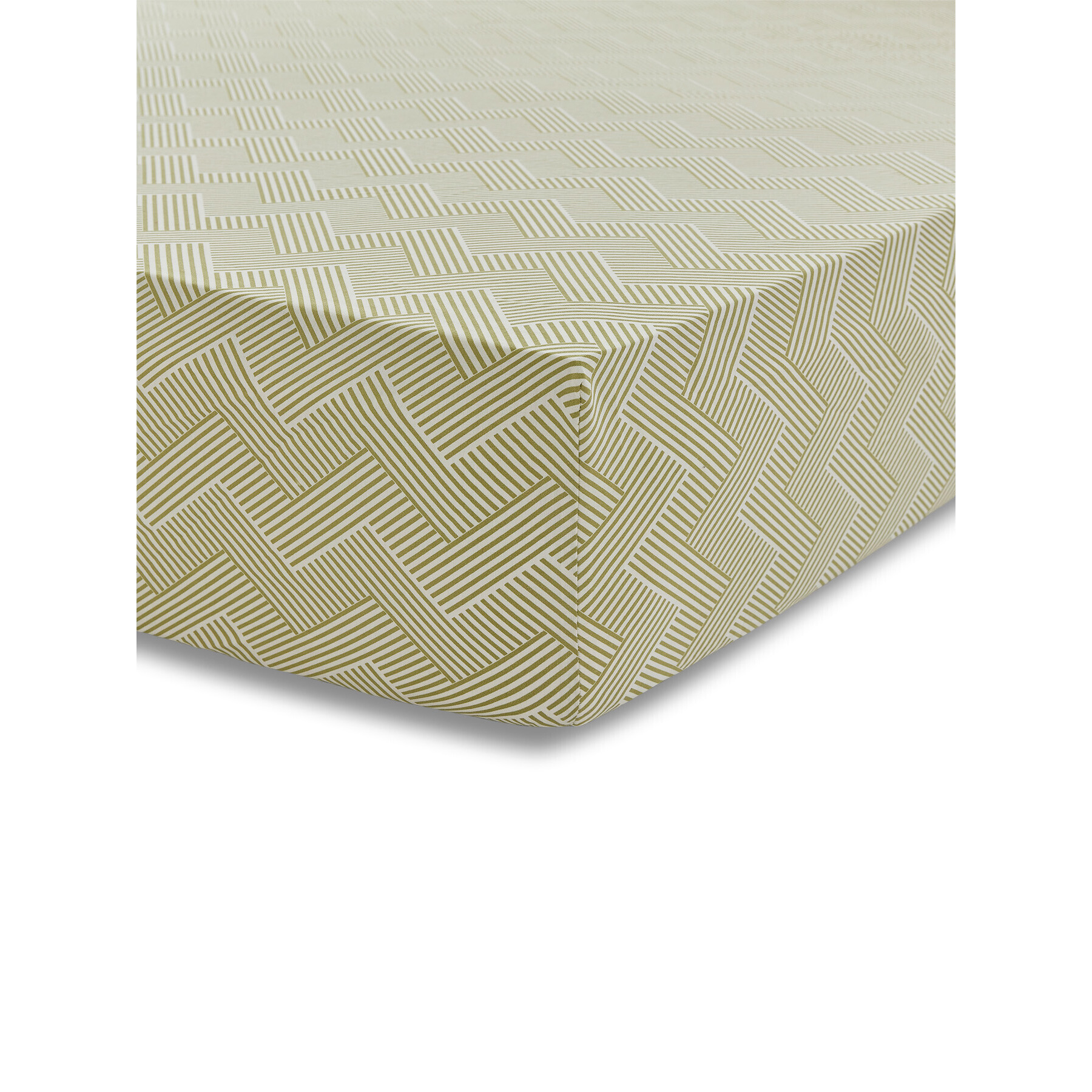 Sanderson Palm House Fitted Sheet - Size Double Green - image 1