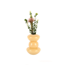 Present Time Glass Bubble Vase Medium Yellow - thumbnail 2
