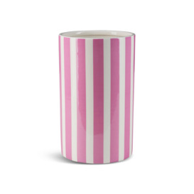 Bahne Collumn Stripe Vase 25cm Pink