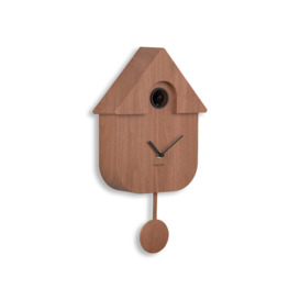 Present Time Modern Cuckoo Clock Brown