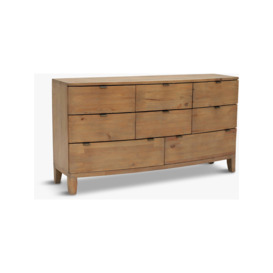 Barker and Stonehouse Rye Reclaimed Wood 8 Drawer Dresser Cabinet Neutral - thumbnail 2