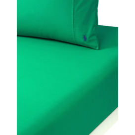 Ralph Lauren Home Player Fitted Sheet - Size Single Green