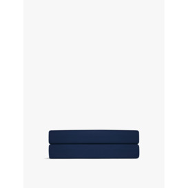 Ralph Lauren Home Player Fitted Sheet - Size Double Blue - thumbnail 1