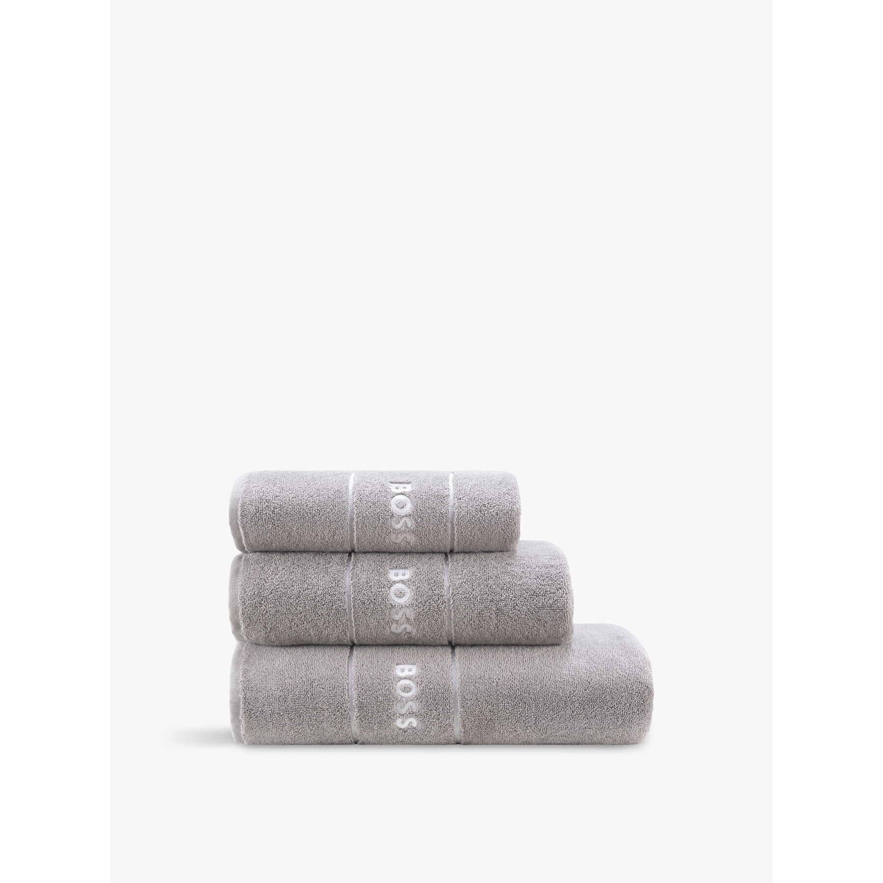 BOSS Home Plain Bath Sheet Grey - image 1