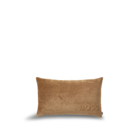 BOSS Home Bold Logo Cushion Cover - Size 33x57cm Tan - thumbnail 1