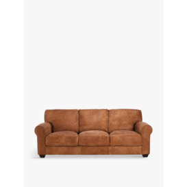 Barker and Stonehouse New Houston Leather 3 Seater Sofa Brown