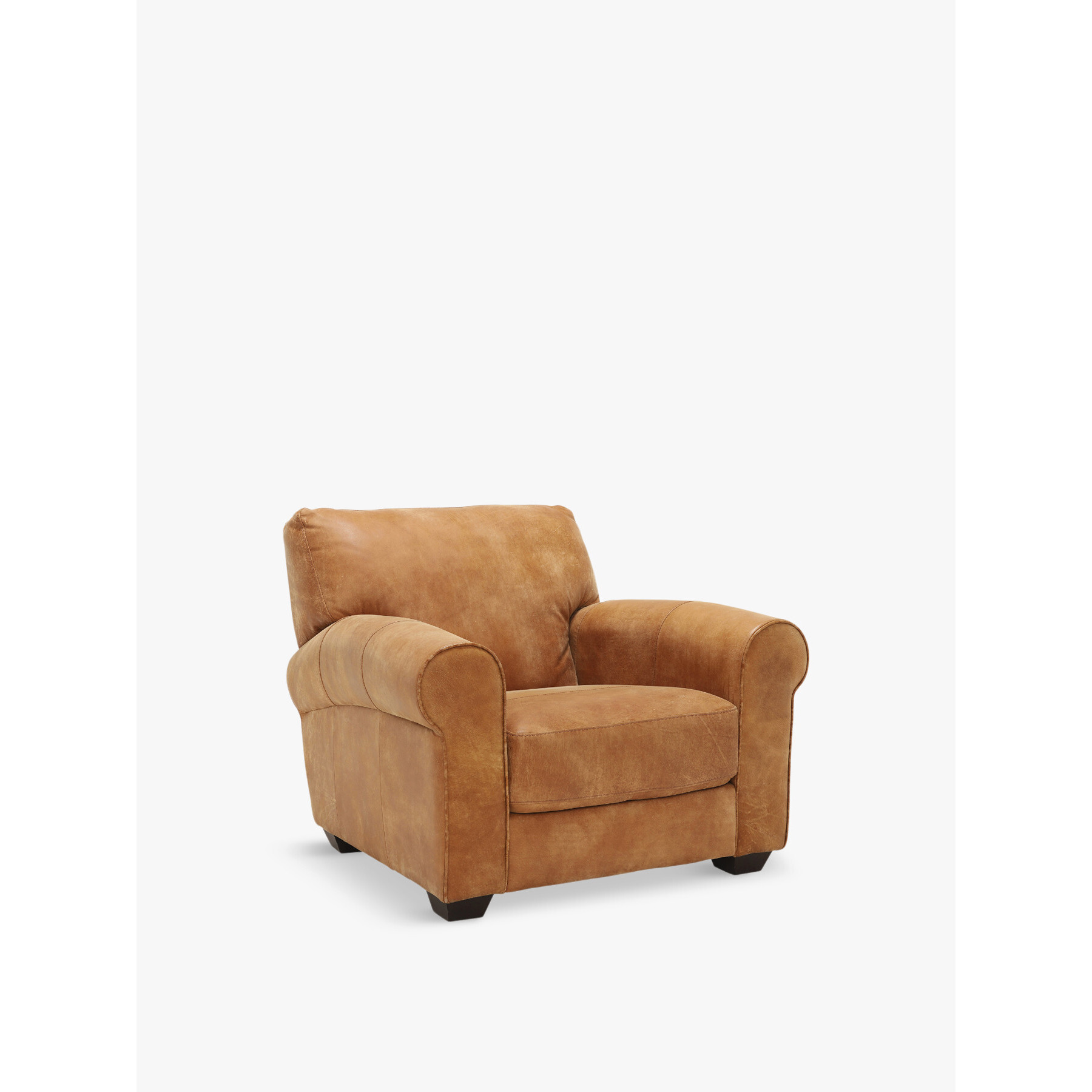 Barker and Stonehouse New Houston Leather Armchair Brown - image 1