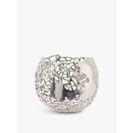 Libra Interiors Apo Coral Spherical Vase Silver