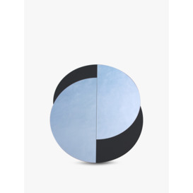Libra Interiors Eclipse Round Wall Mirror 110x88cm - Size 110x90x1 Clear - thumbnail 1
