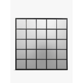 Libra Interiors Blakely Square Mirror Black - Size 2x100x100cm - thumbnail 1