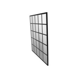 Libra Interiors Blakely Square Mirror Black - Size 2x100x100cm - thumbnail 2