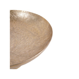 Laura Ashley Winspear Gold Leaf Embossed Round Footed Bowl,  Decorative Use Only - Size 36x36x13cm - thumbnail 2