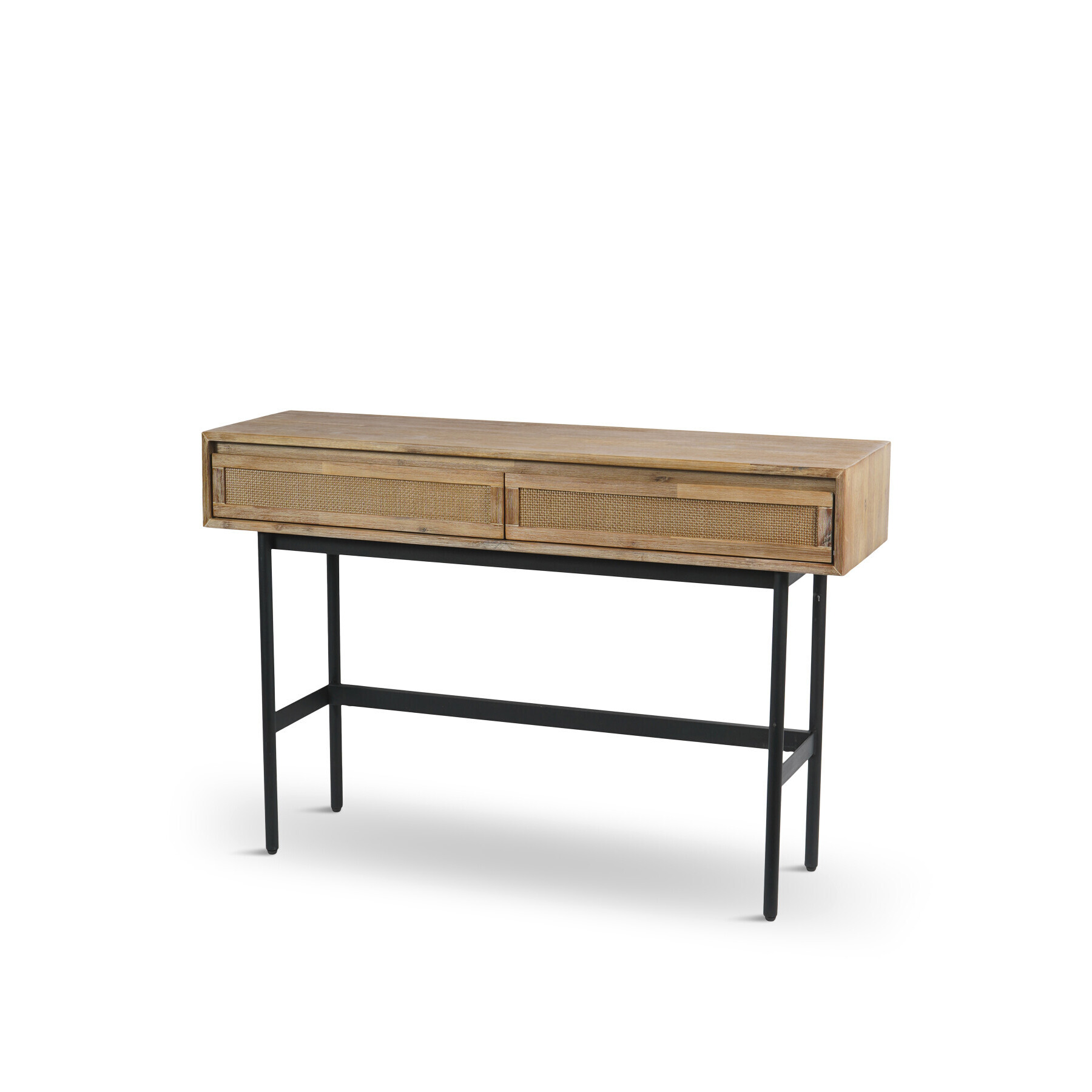 Libra Interiors Maddox Two Drawer Console Table - Size 120x35x80 Brown - image 1