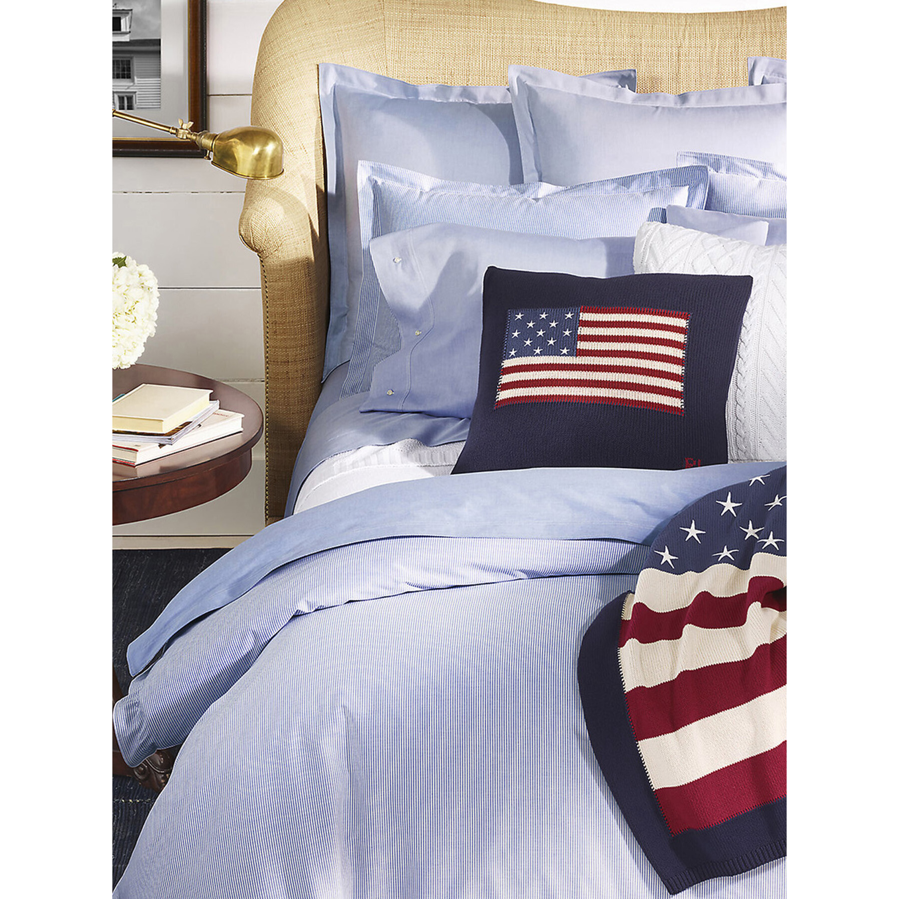 Ralph Lauren Home Oxford Square Oxford Pillowcase Blue - image 1