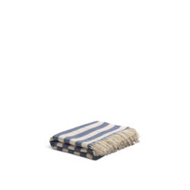Piglet in Bed Merino Wool Blanket - Size 140x185cm Blue