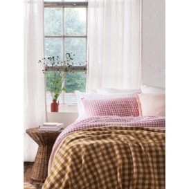 Piglet in Bed Merino Wool Blanket - Size 140x185cm Yellow - thumbnail 2