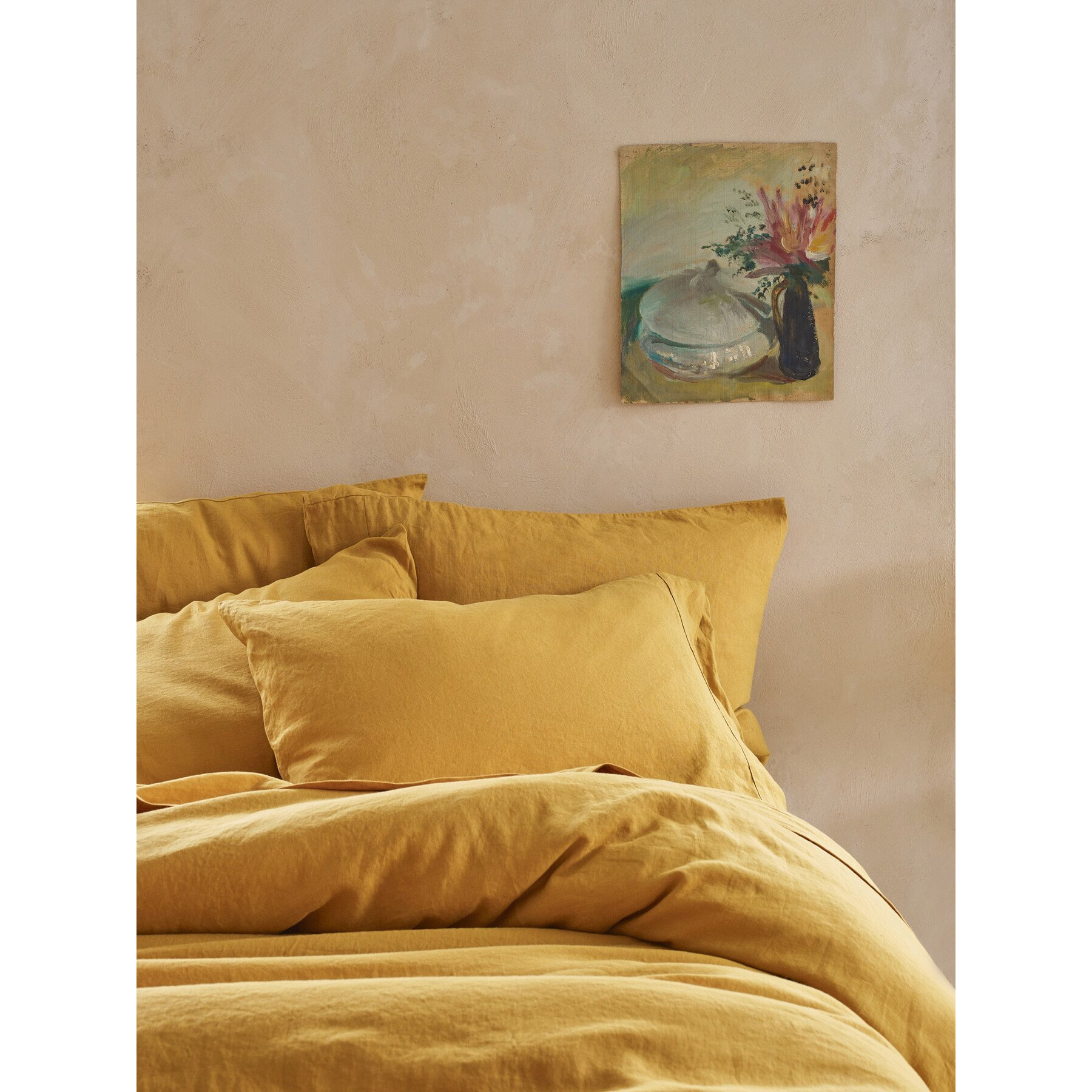 Piglet in Bed Linen Duvet Cover - Size Super King Yellow - image 1
