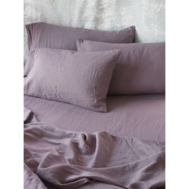 Piglet in Bed Linen Fitted Sheet - Size Super King Purple