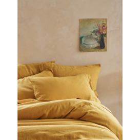 Piglet in Bed Linen Flat Sheet - Size King Yellow