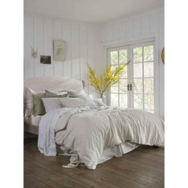 Piglet in Bed Plain Cotton Duvet Cover - Size Super King Neutral