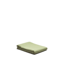 Piglet in Bed Plain Cotton Flat Sheet - Size Double Green - thumbnail 2