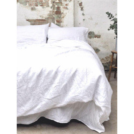 Piglet in Bed Plain Cotton Fitted Sheet - Size Single White