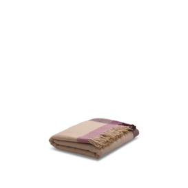 Piglet in Bed Merino Wool Blanket - Size 165x220cm Purple