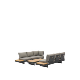 Bramblecrest Vilamoura Lounge Set with Modular Sofa & Teak Coffee Table Neutral - thumbnail 2