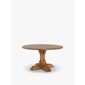 Barker and Stonehouse Covington Reclaimed Wood Round Dining Table Brown