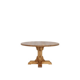 Barker and Stonehouse Covington Reclaimed Wood Round Dining Table Brown - thumbnail 2