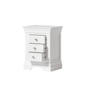 Bell & Stoccherro Castle Combe 3 Draw Bedside Table Grey - thumbnail 2