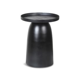 H&D Décor OCCASIONAL  Round Black Side Table