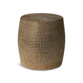 H&D Décor OCCASIONAL  Brass and stud side table