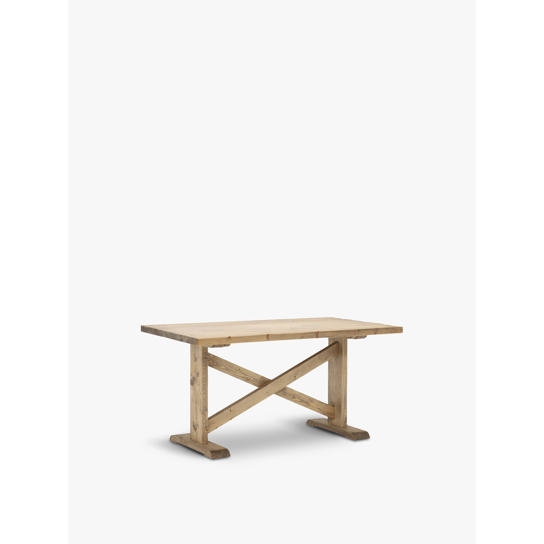 Barker and Stonehouse Newsham Reclaimed Wood Dining Table, Grey Waxed Finish - image 1