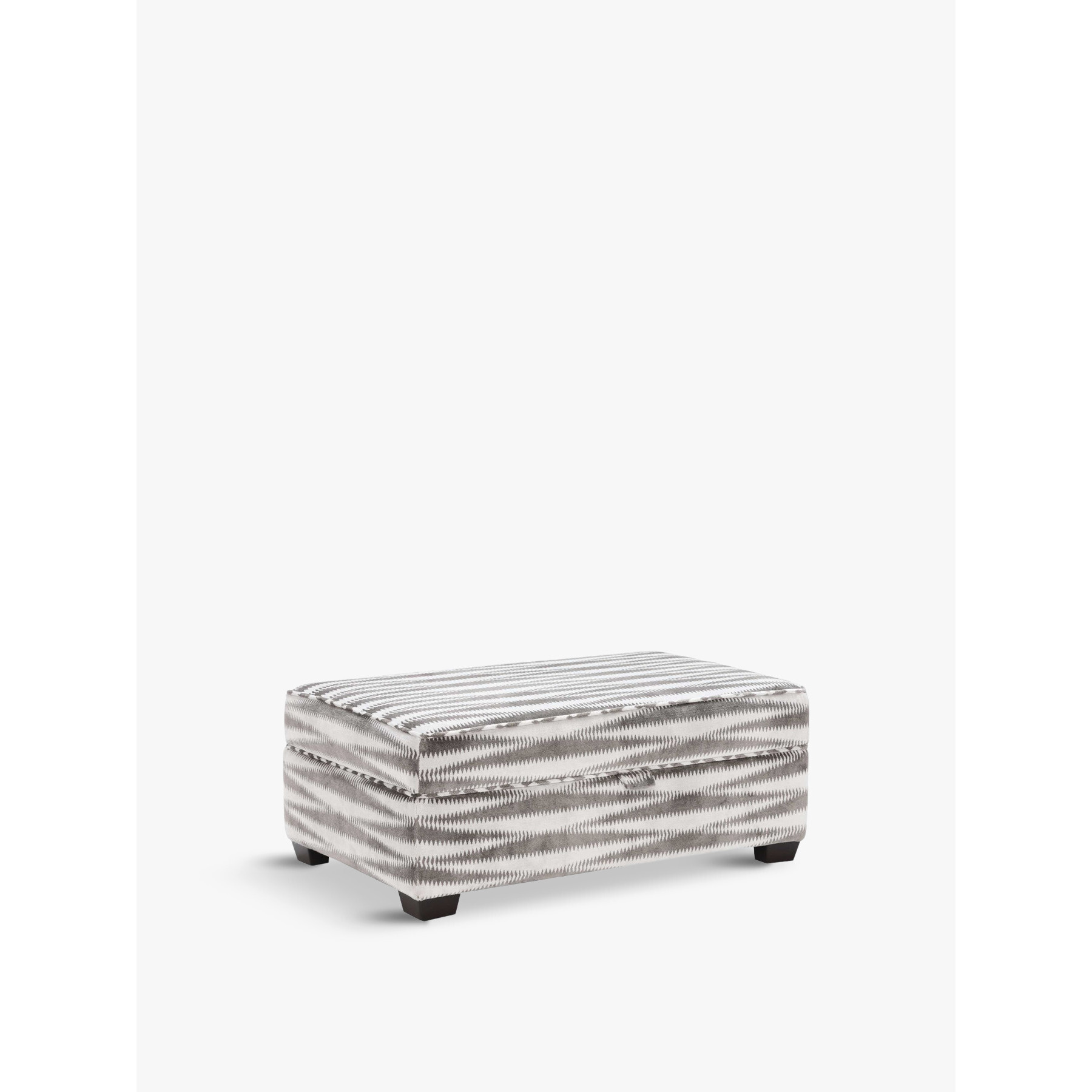 Barker and Stonehouse Borelly Storage Footstool Grey - image 1