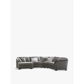 Barker and Stonehouse Borelly Right Hand Facing Corner Group with Chaise - Size 5 seater Grey