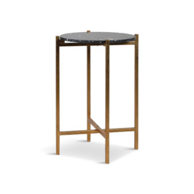 Barker and Stonehouse Black Marble Effect Side Table