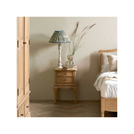Barker and Stonehouse Cecile Light Wooden French Style 2 Drawer Bedside Table Neutral - thumbnail 2