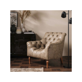 Barker and Stonehouse Forman Brown Leather Armchair - thumbnail 2