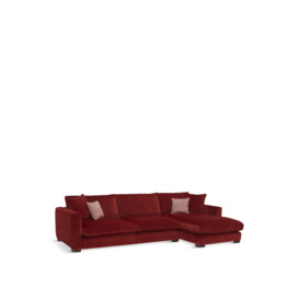 Barker and Stonehouse Fontella Large Right Hand Facing Chaise Red