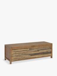 Barker and Stonehouse Charlie Reclaimed Wood Large Rectangular Blanket Box in Reclaimed Oakland Finish - thumbnail 1