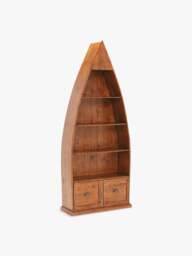 Barker and Stonehouse Villiers Reclaimed Wood Boat Bookcase in Reclaimed Pine