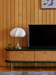 Heal's Malmo Touch Table Lamp Steel in White - thumbnail 2