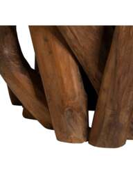 Barker and Stonehouse Whinfell Glass And Teak Dining Table in Brown - thumbnail 4