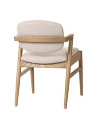 Barker and Stonehouse Fleming Fabric Dining Chair in Neutral - thumbnail 5