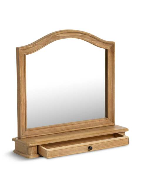 Barker and Stonehouse Cecile Light Wood French Style Gallery Mirror in Neutral - image 1